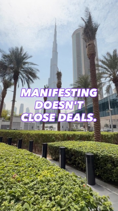 Bharat Khanna talking to camera about manifesting deals as a realtor mindset